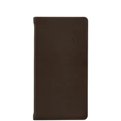 2026 6" Pocket Datebook in Brown Traditional Leather