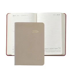 2026 Daily Journal in Beechwod Pebble Grain Leather