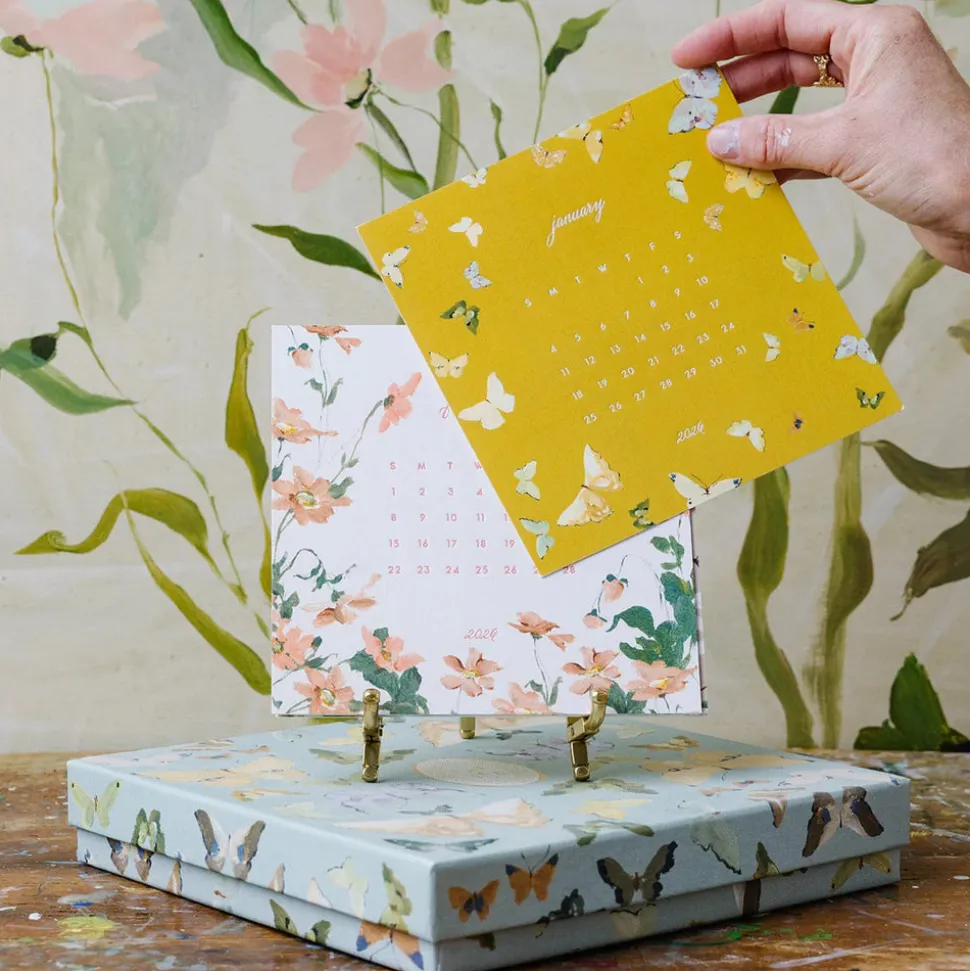 2026 Desk Calendar in the Mariposa Box