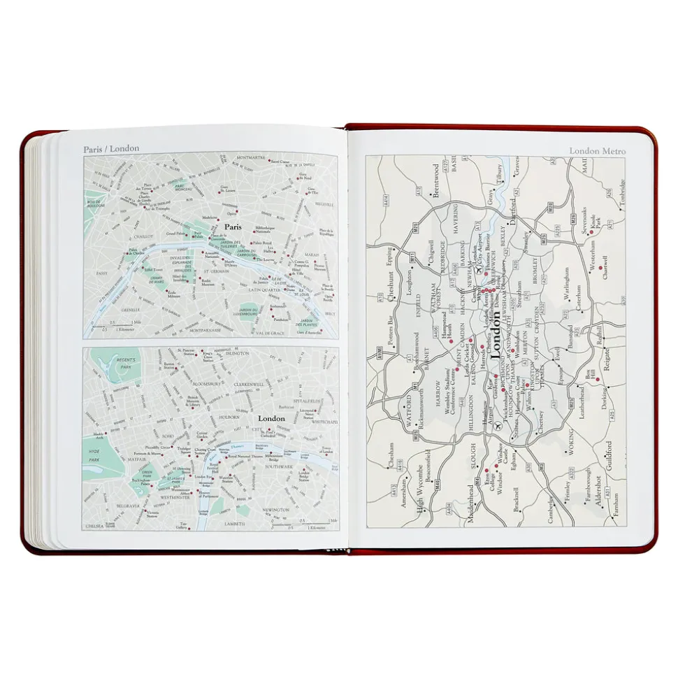 2026 Desk Diary in Brown Leather