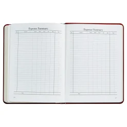 2026 Desk Diary in Brown Leather