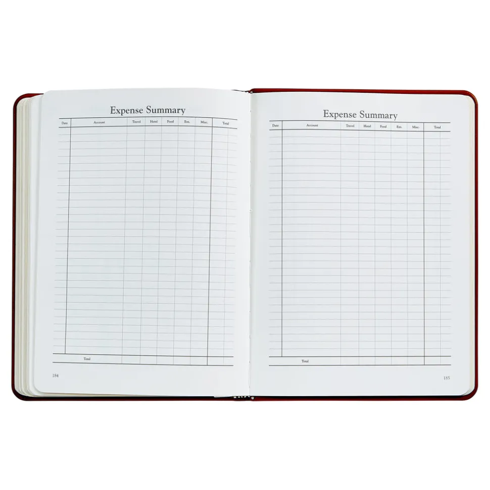 2026 Desk Diary in Brown Leather