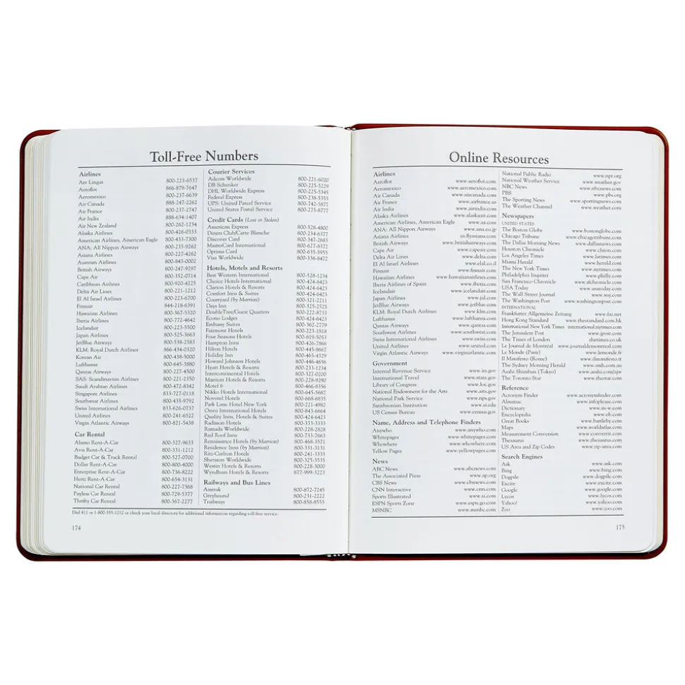 2026 Desk Diary in Brown Leather