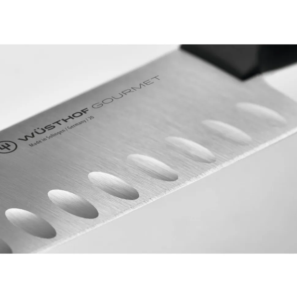 7" Gourmet Hollow Edge Santoku Knife