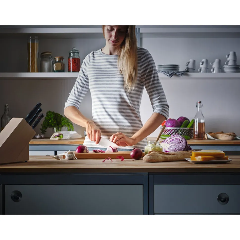 7" Gourmet Hollow Edge Santoku Knife