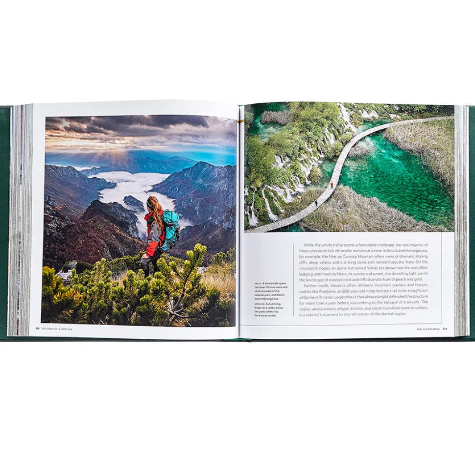 100 Hikes Of A Lifetime in Bonded Leather