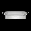 14" Lasagna Pan with Stainless Roasting Rack in Stainless Steel