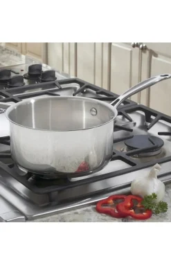 3 Quart Saucepan with Cover in Stainless Steel