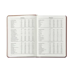 2026 Weekly Notebook in Beechwood Pebble Grain Leather