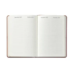 2026 Weekly Notebook in Beechwood Pebble Grain Leather