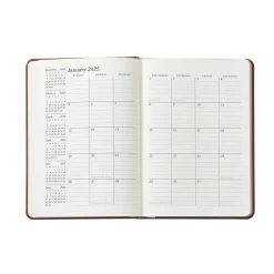 2026 Weekly Notebook in Blue Pebble Grain Leather