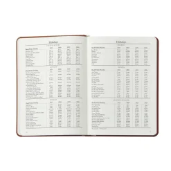 2026 Weekly Notebook in Brown Traditional Leather