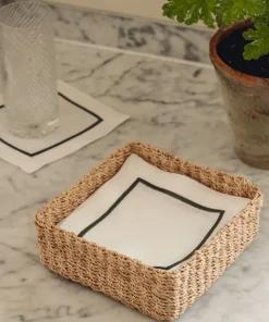 Abaca Square Storage Basket in Small