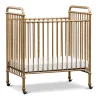 Abigail 3-in-1 Convertible Mini Crib in Vintage Gold