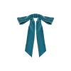 Adley Velvet Bow Barrette in Azul