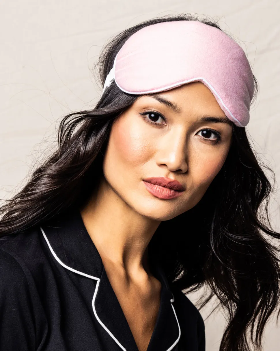 Adult Pink Flannel Traditional Eye Mask