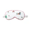 Adult's Twill Sleep Mask in Holiday Town