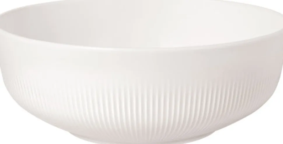 Afina 9.5" Salad Bowl in White
