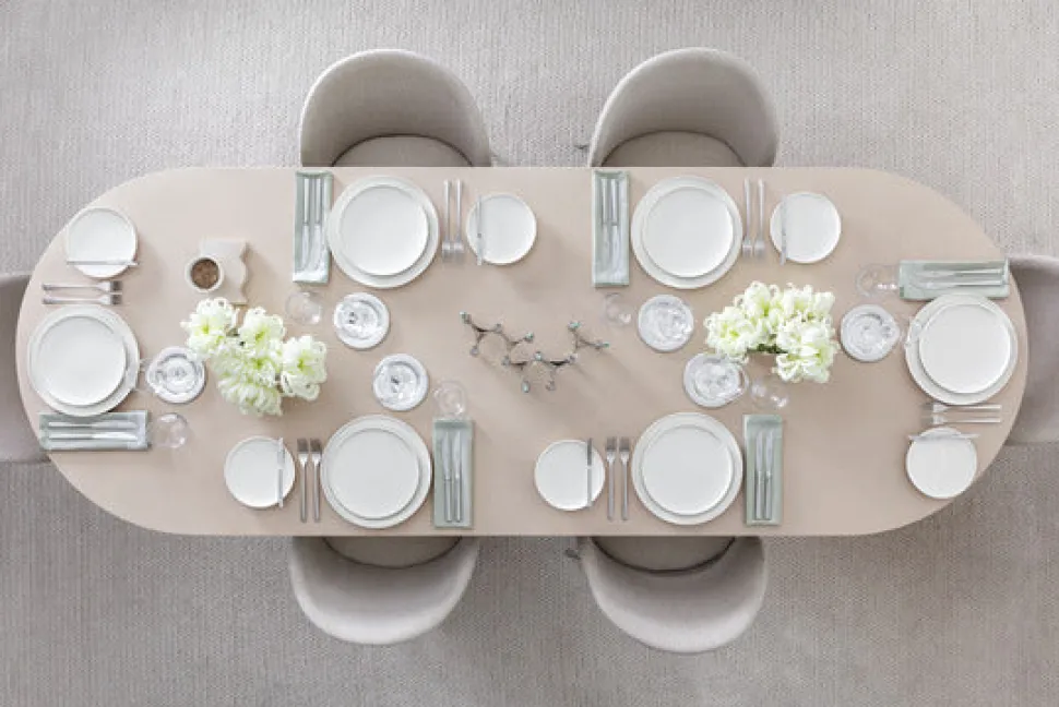 Afina Salad Plate in White