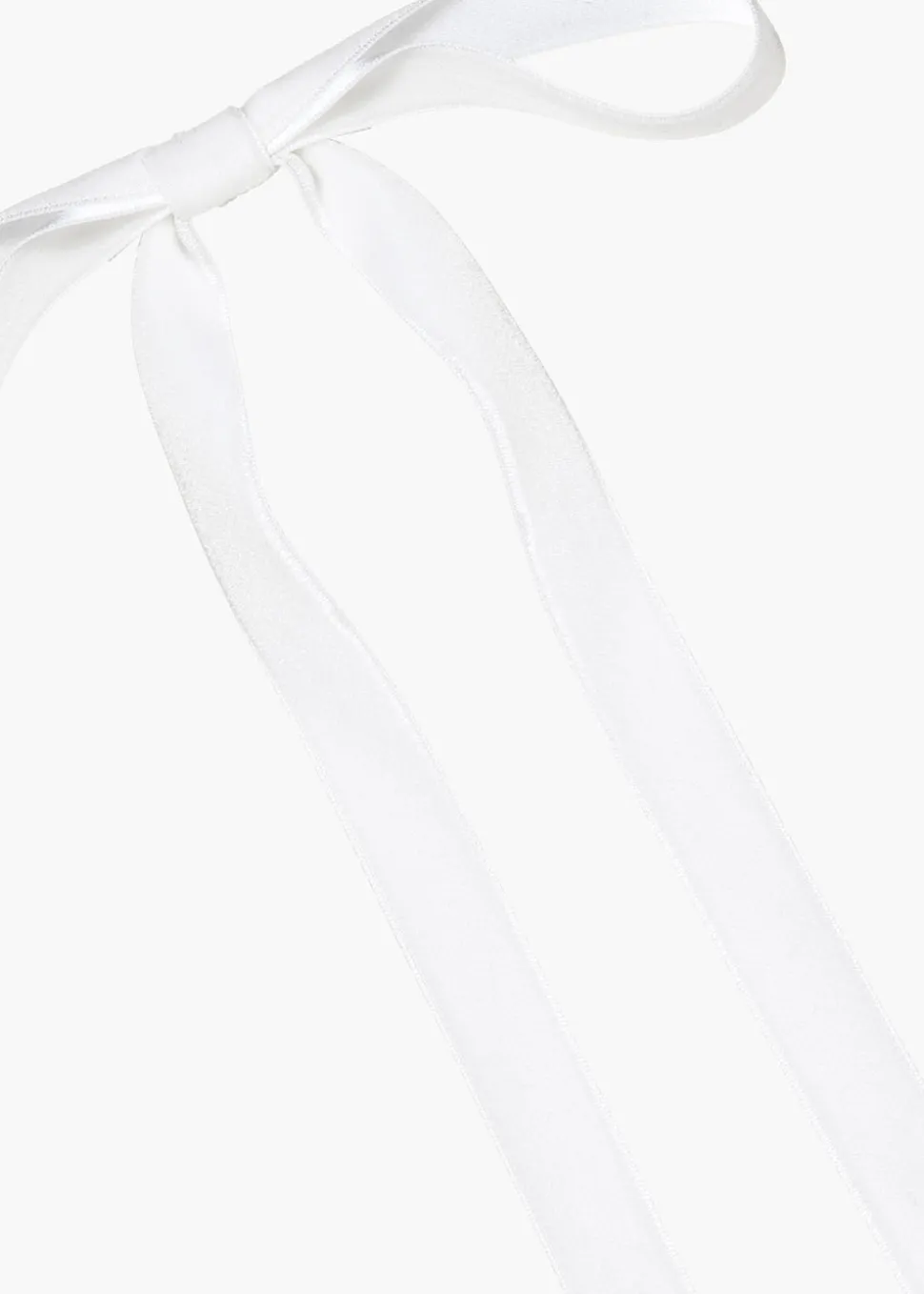 Aida Velvet Bow Barrette in Cream