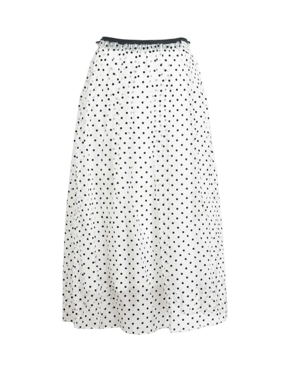 Ainsley Skirt in Cream & Black Multi