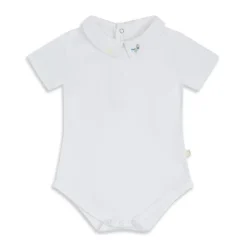 Airplane Embroidered Collar Onesie