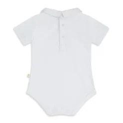 Airplane Embroidered Collar Onesie
