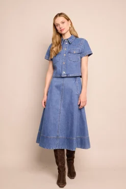 Aisha Skirt in Denim