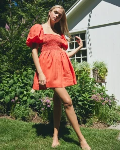 Aisla Mini Dress in Poppy