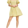 Aisla Mini Dress in Yellow Liberty Floral