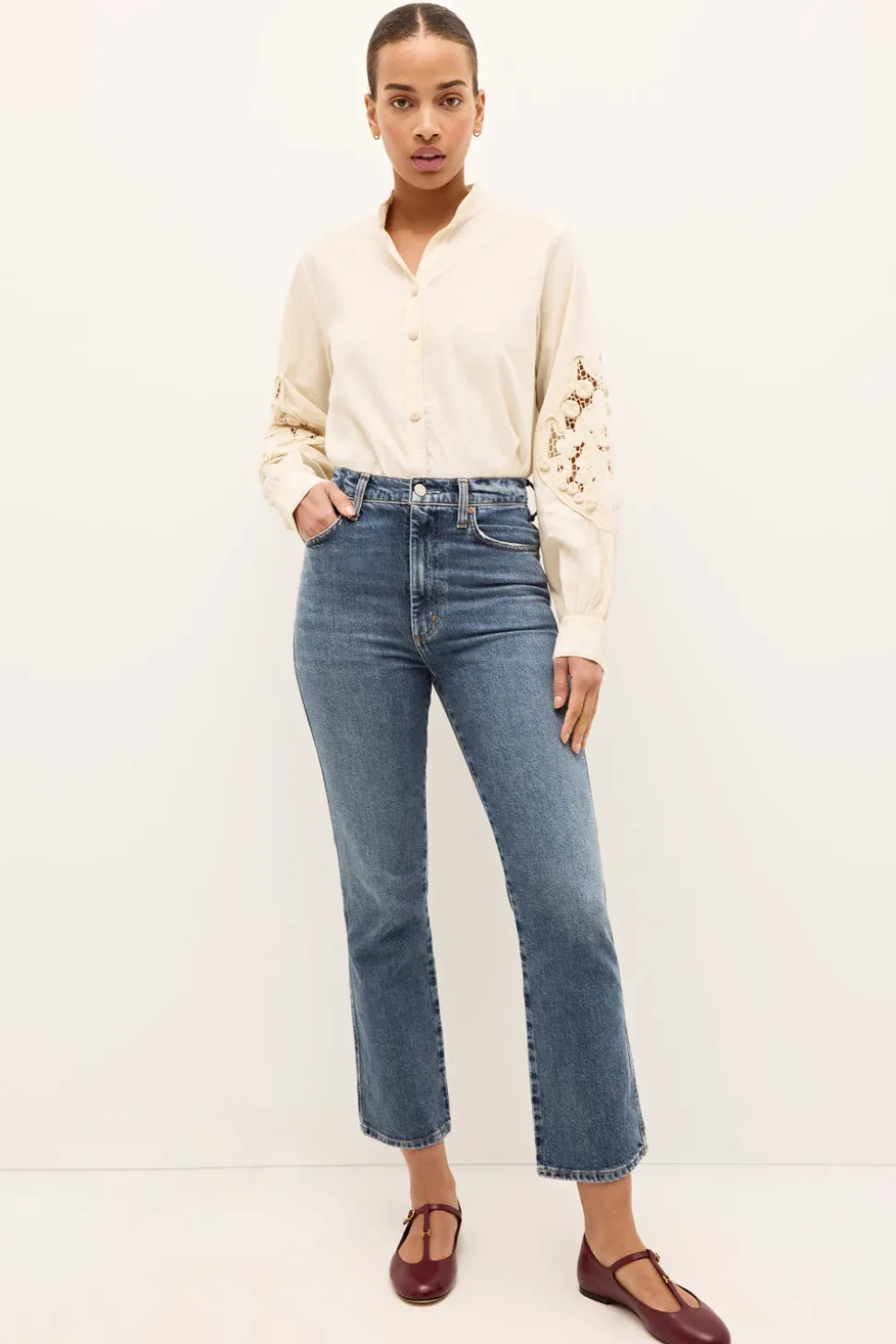 Alden Top in Alabaster