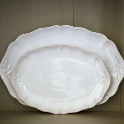 Alentejo Collection Oval Platter in White
