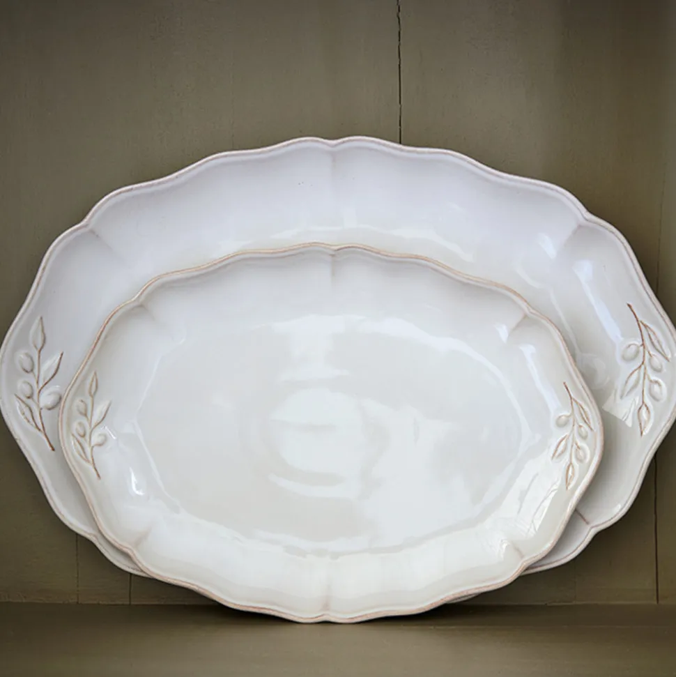 Alentejo Collection Oval Platter in White