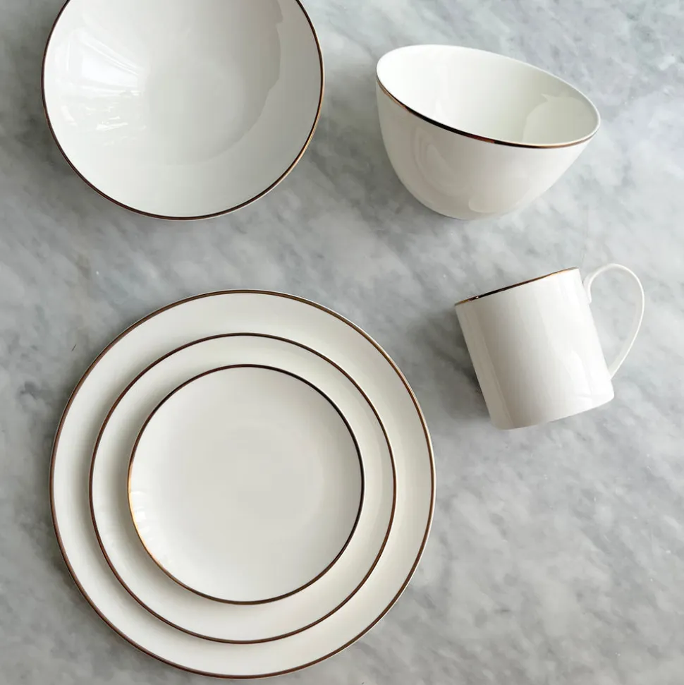 Alex Gold Set of 2, 6" Cereal Bowl
