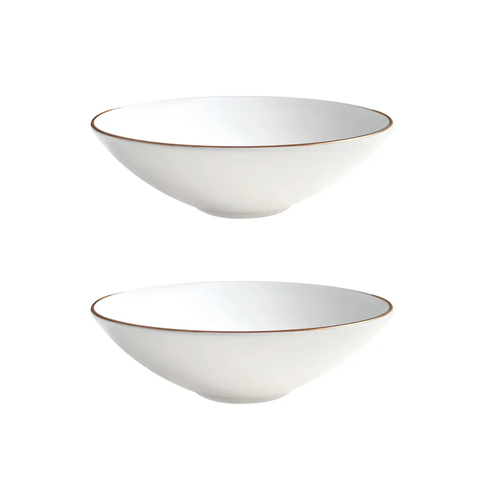 Alex Gold Set of 2, 8" Soup / Pasta Bowl