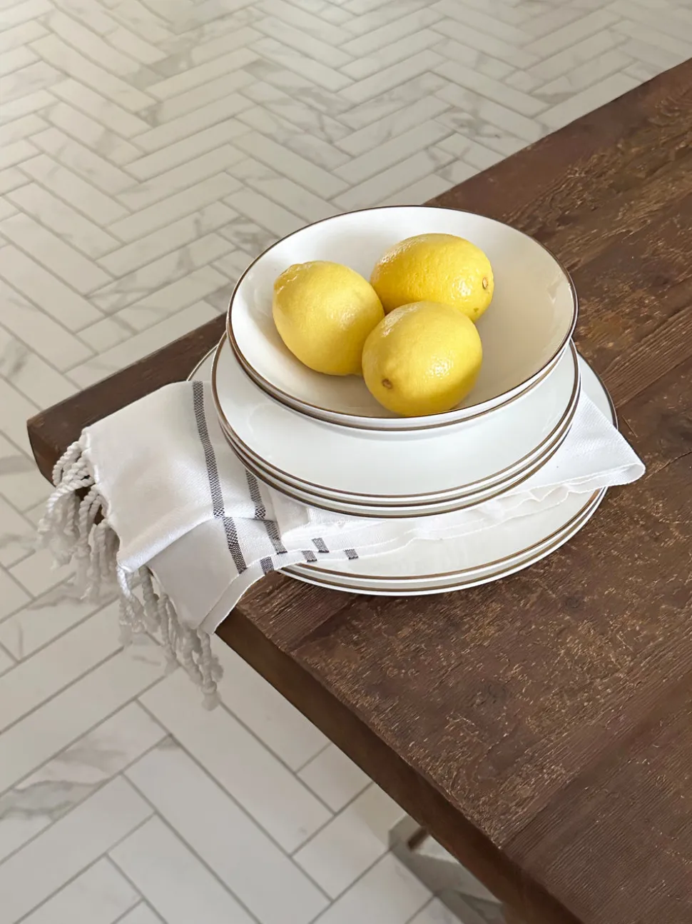 Alex Gold Set of 2, 8" Soup / Pasta Bowl