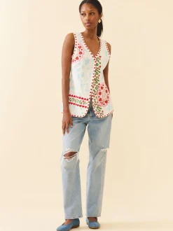 Alexa Top in Alfie White