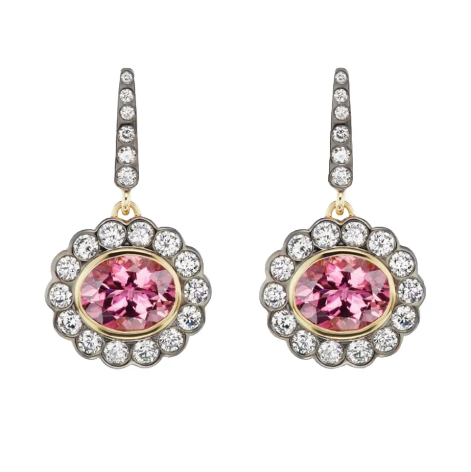 Alexandra Earrings Pink Tourmaline