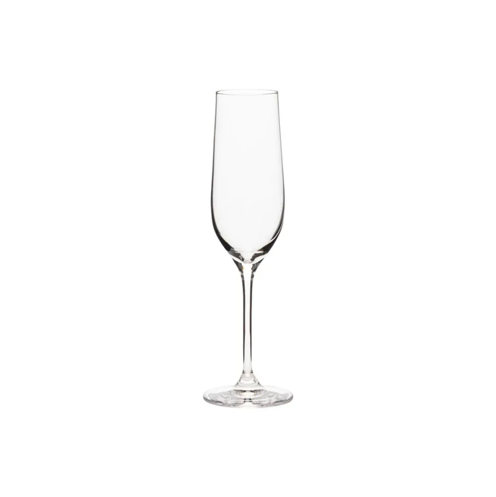 Alice Collection Flutes 9 fl oz in Clear, Set of 6