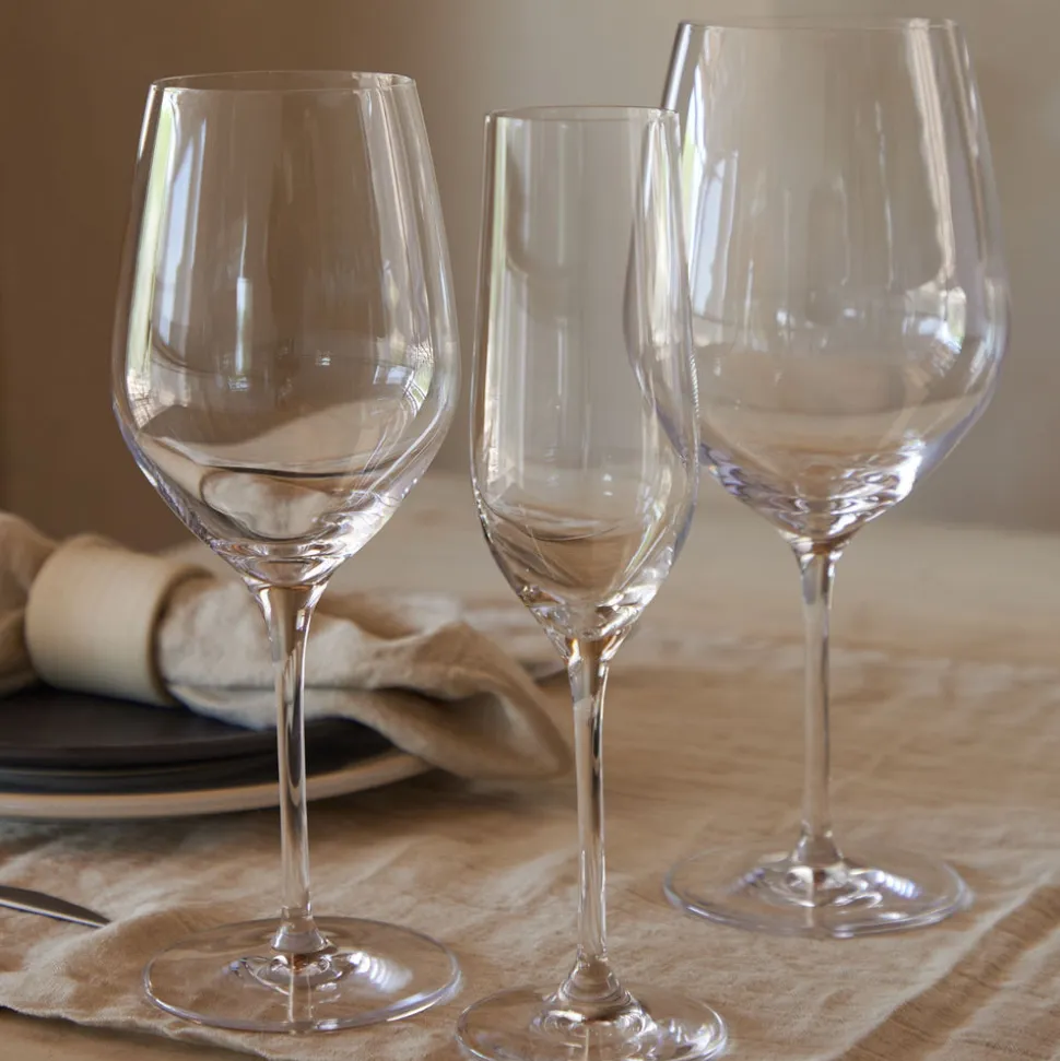 Alice Collection Wine Glasses 17 fl oz in Clear, Set of 6