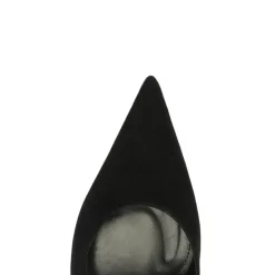 Alicia Sling Suede Pump in Black