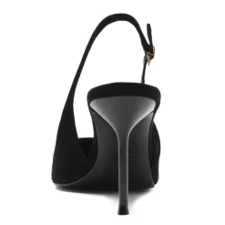 Alicia Sling Suede Pump in Black