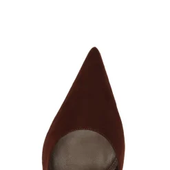 Alicia Sling Suede Pump in Root Brown
