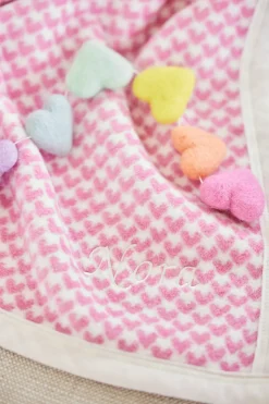 All My Heart Bubblegum Mini Blanket