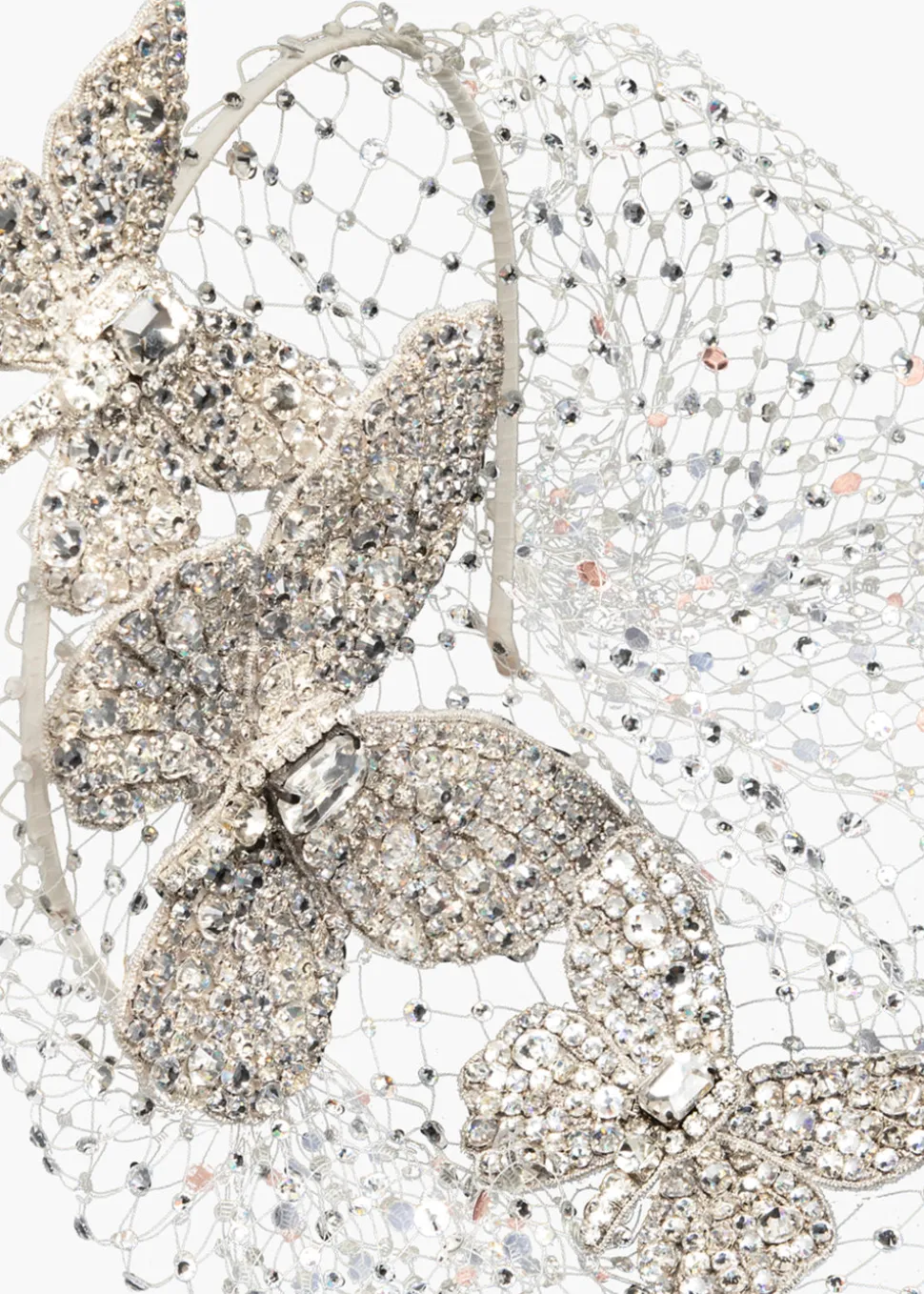 Allegra Voilette in Crystal