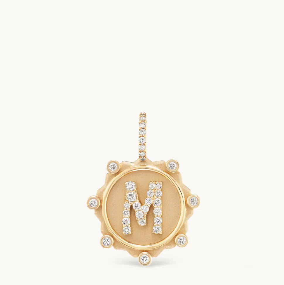 Alphabet Coin Pavé Charm
