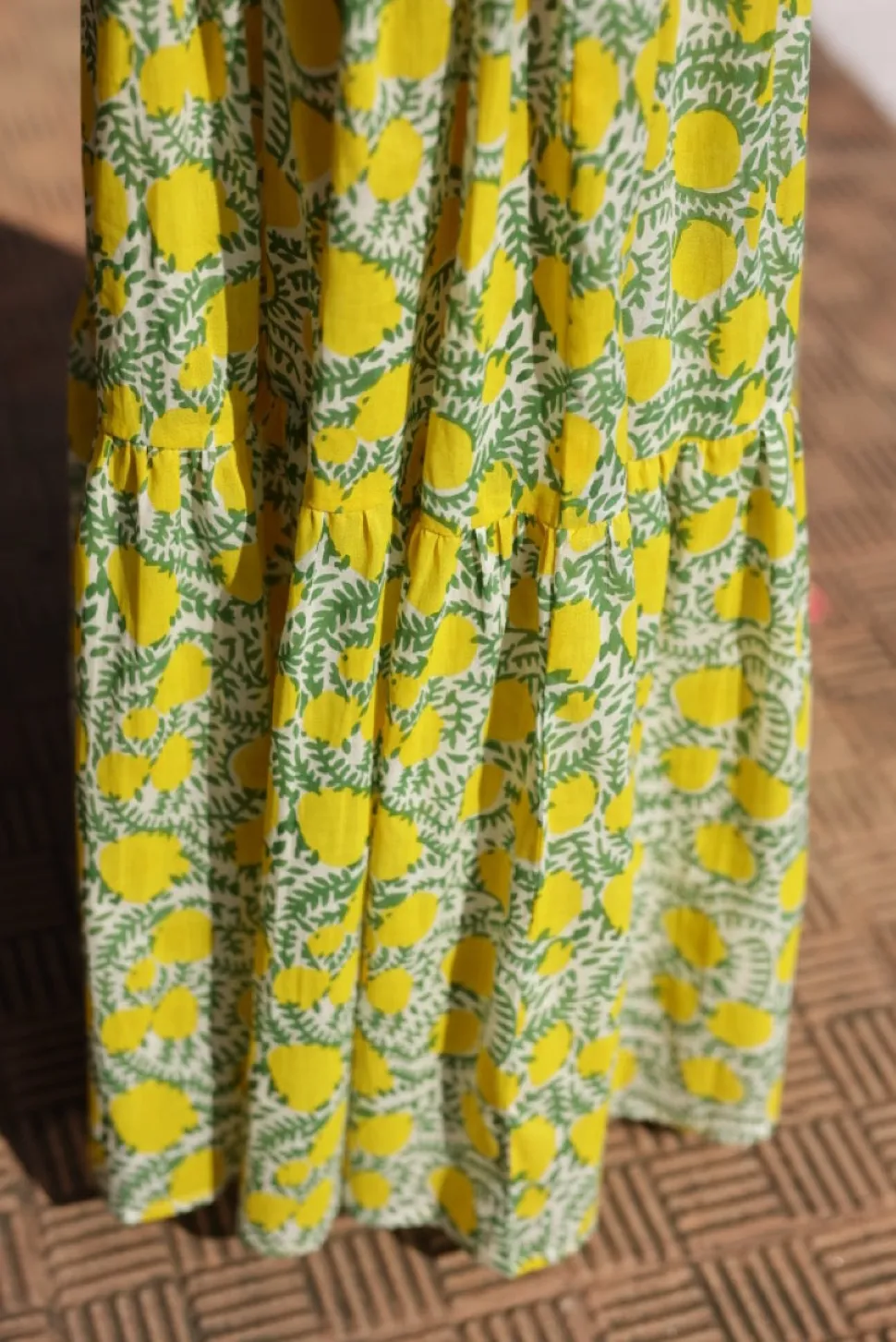 Amalfi Mermaid Dress Yellow Lemon Vine