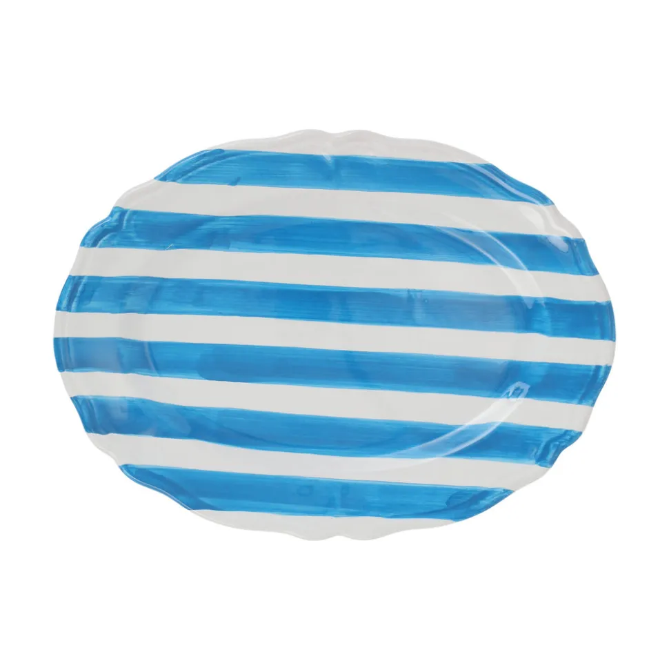 Amalfitana Stripe Oval Platter