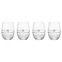 Amalia Stemless White Wine, Set of 4
