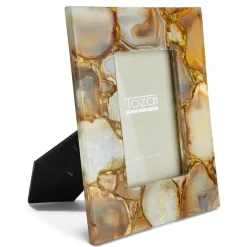 Amber Agate Photo Frame Includes, Set of 2